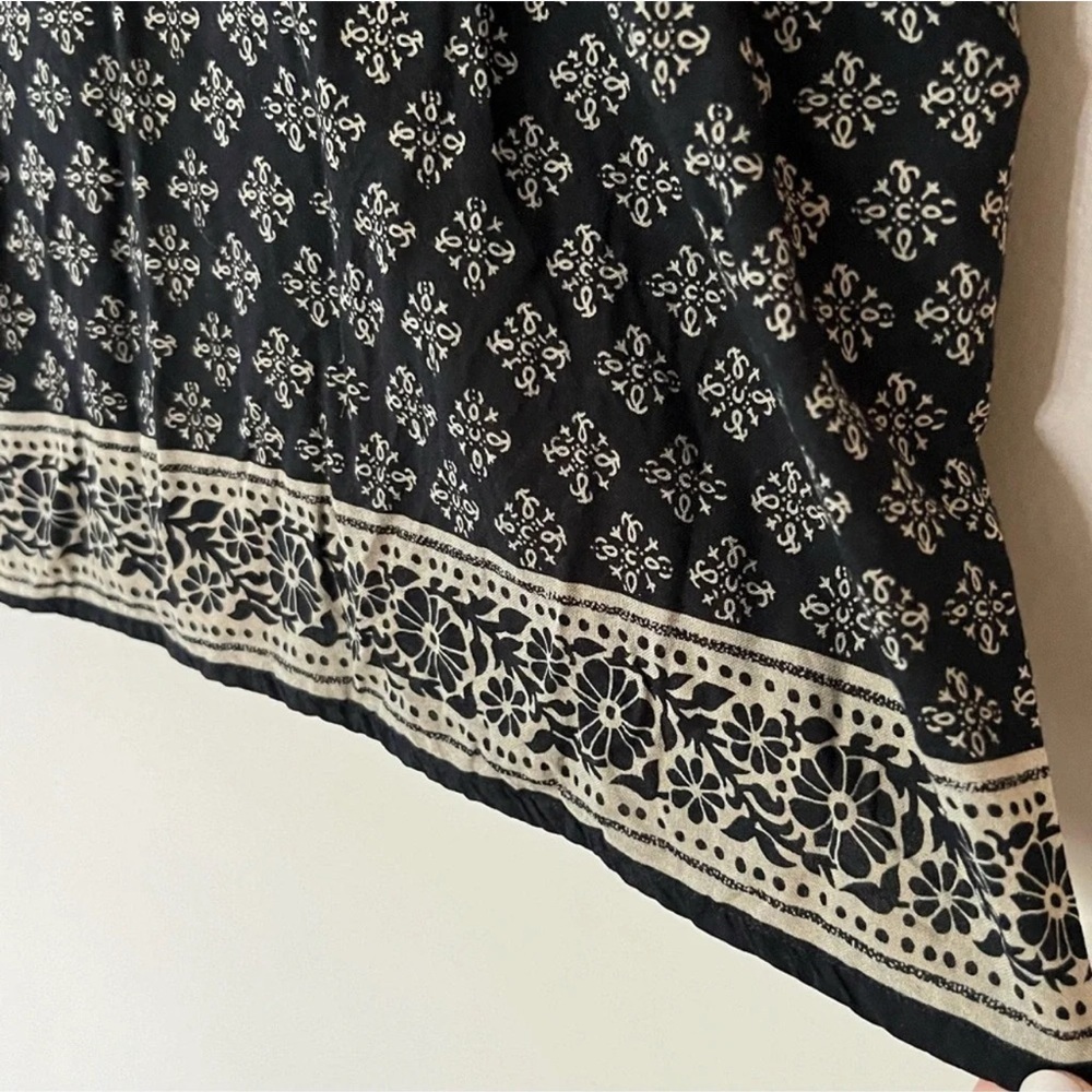 Lucky Brand Made in India Tunic Top Moroccan Indian
Print M Medium Tassle Boho - Picture 5 of 12